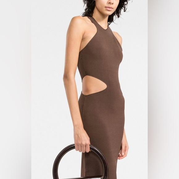 There Was One Cut-Out Knitted Midi Dress Size Small Made In Italy EUC - Picture 3 of 13